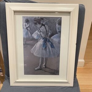 Framed Ballet Dancer Art Print poster